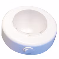 Taklampa LED 12V 2,5W Ø 110 mm vit plast