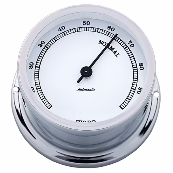 Autonautic Minor 72 hygrometer Ø72/50 mm förkromad mässing