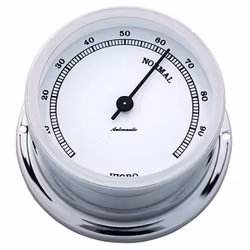 Autonautic Minor 72 hygrometer Ø72/50 mm förkromad mässing