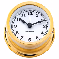 Autonautic Minor 72 Skeppsur Ø 72/50 mm förgylld mässing