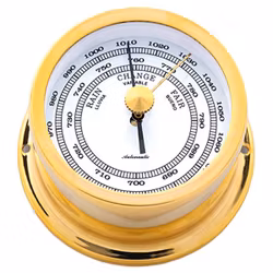 Autonautic Minor 72 barometer Ø72/50 mm förgylld mässing
