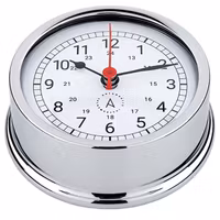 Autonautic Atlantic 95 skeppsur Ø95/70 mm förkromad mässing