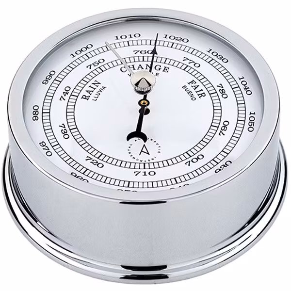 Autonautic Atlantic 95 barometer Ø95/70 mm förkromad mässing