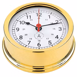 Autonautic Atlantic 95 skeppsur ø95/70 mm förgylld mässing