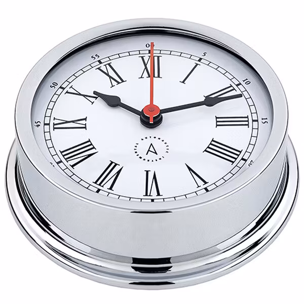 Autonautic Pacific 120 skeppsur Ø120/110 mm förkromad mässing