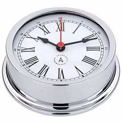 Autonautic Pacific 120 skeppsur Ø120/110 mm förkromad mässing