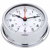 Autonautic Pacific 120 skeppsur Romerska siffror Ø120/110 mm förkromad mässing
