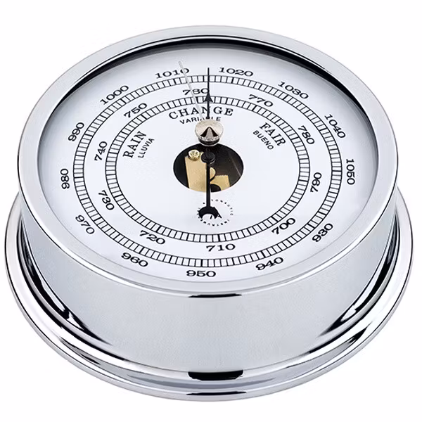 Autonautic Pacific 120 barometer Ø120/110 mm förkromad mässing
