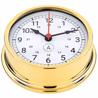 Autonautic Pacific 120 skeppsur romertal Ø120/110 mm förgylld mässing