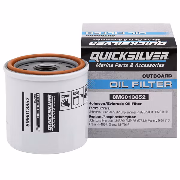 Quicksilver 8M6013852 Oljefilter till Johnson/Evinrude 9,9-15 hk