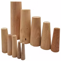Sats med koniska nödtätningar i trä – 10 st. (8–38 mm)