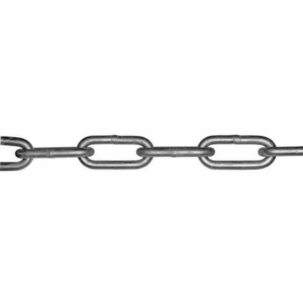 Langleddet kæde galvaniseret 8mm din 763 10m