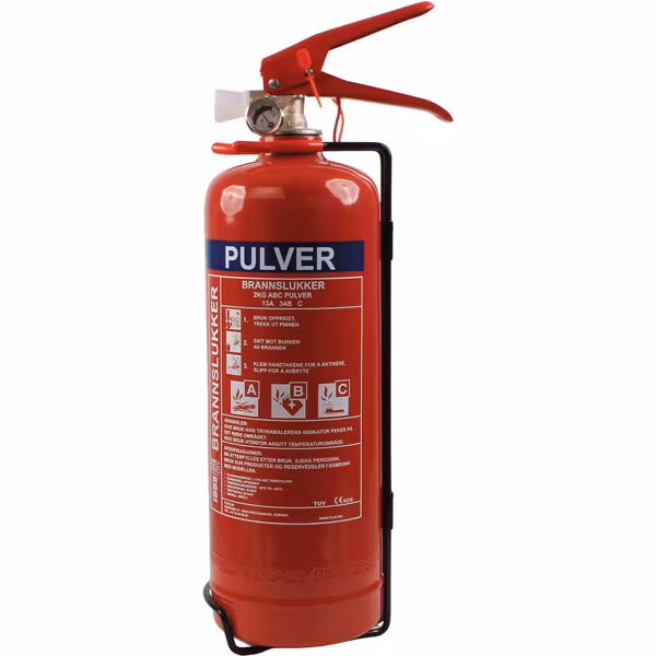 1852 ildslukker 2kg pulver abc