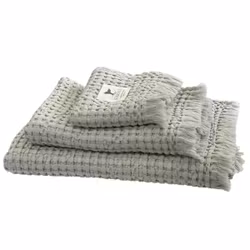 Mb sea &salt håndklæder frotté beige 3 stk 30x50 - 50x100 - 70x140 cm