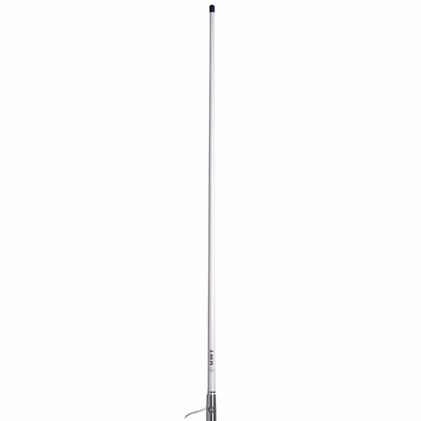 Scout titan ks-41 vhf antenne 1,2m, 6m kabel & fme/pl stik - Hvid