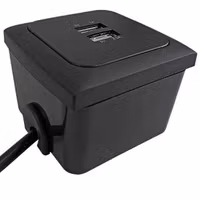 C-line utanpåliggande dosa svart, till brytare/uttag