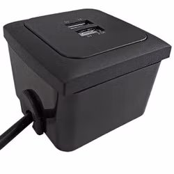 C-line utanpåliggande dosa svart, till brytare/uttag