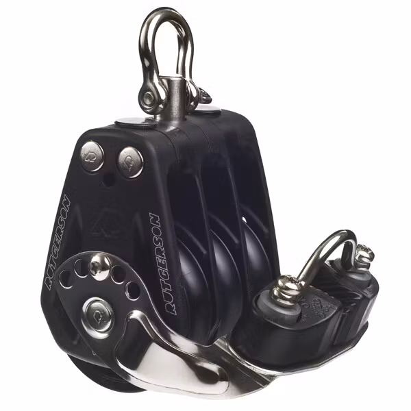 Rutgerson Trippelblock med Cleat 60 mm