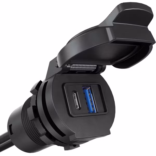 AquaAmp Smart USB C 30W/USB A 6W udtag 10-24V