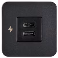 Scanstrut tile indbygningstik usb-c & usb-c sort