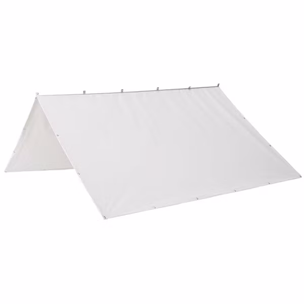Nettuno cagnaro bom solsejl 160x160cm l-325cm hvid