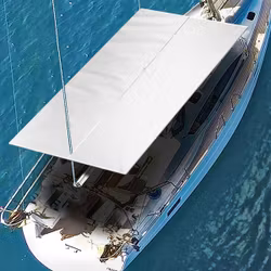 Nettuno cagnaro sejlbåd solsejl b-270cm l-250 hvid