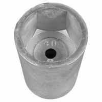 Tecnoseal alu anode til sekskantet aksel møtrik aksel 20-25mm