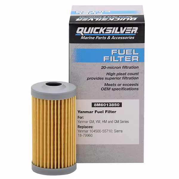 Quicksilver 8M6013850 Bränslefilter - Yanmar GM, YM, HM och QM Series
