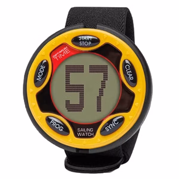 Optimumtime OS1450r stor seglarklocka gul