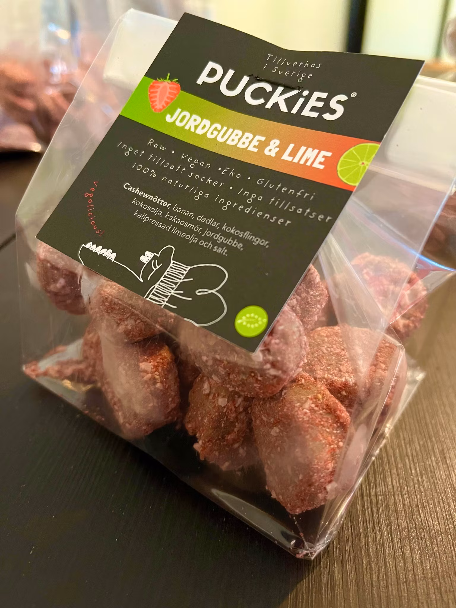 Fika Bites, Jordgubb/Lime 20 x 8g, EKO