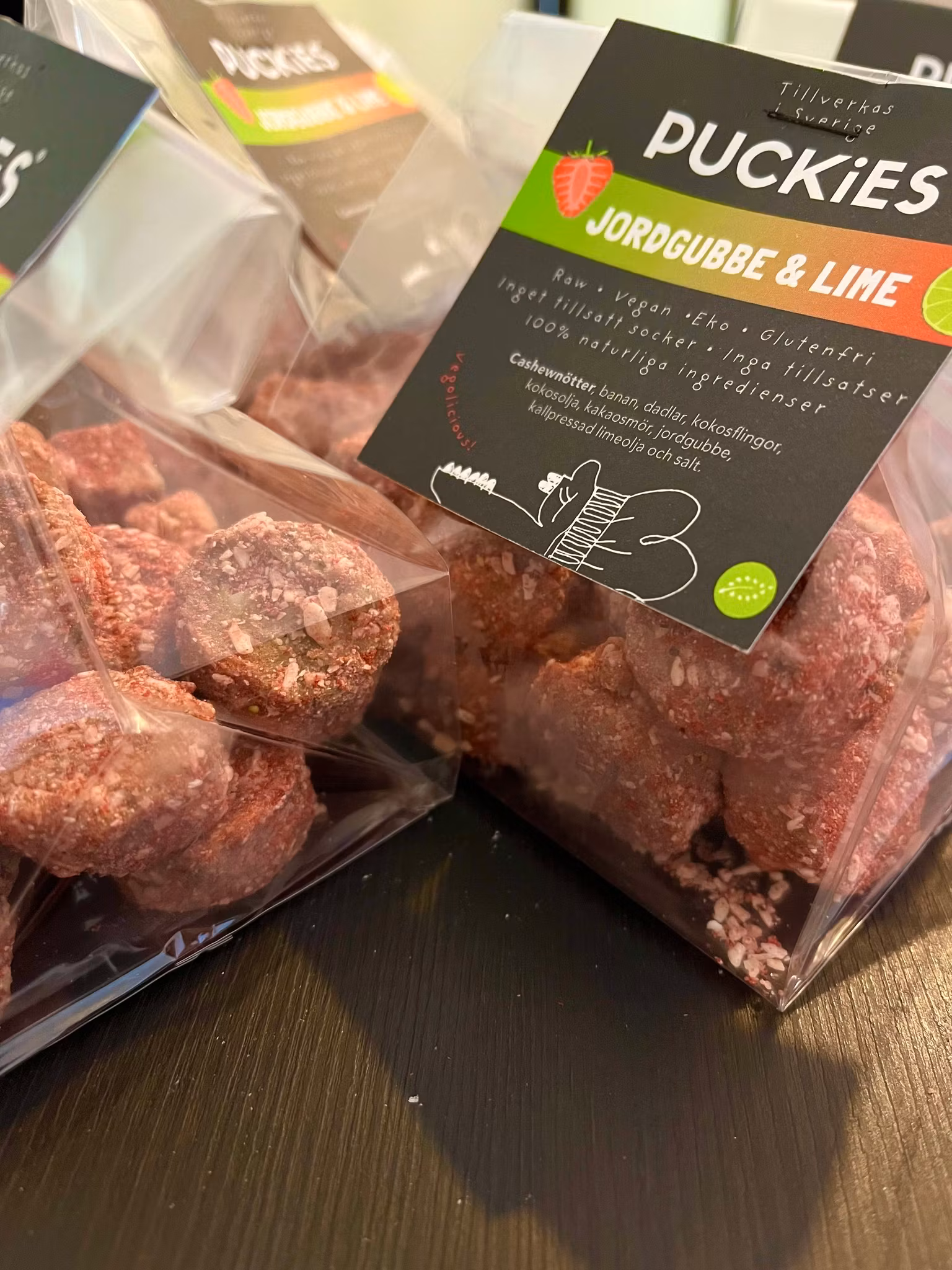 Fika Bites, Jordgubb/Lime 20 x 8g, EKO