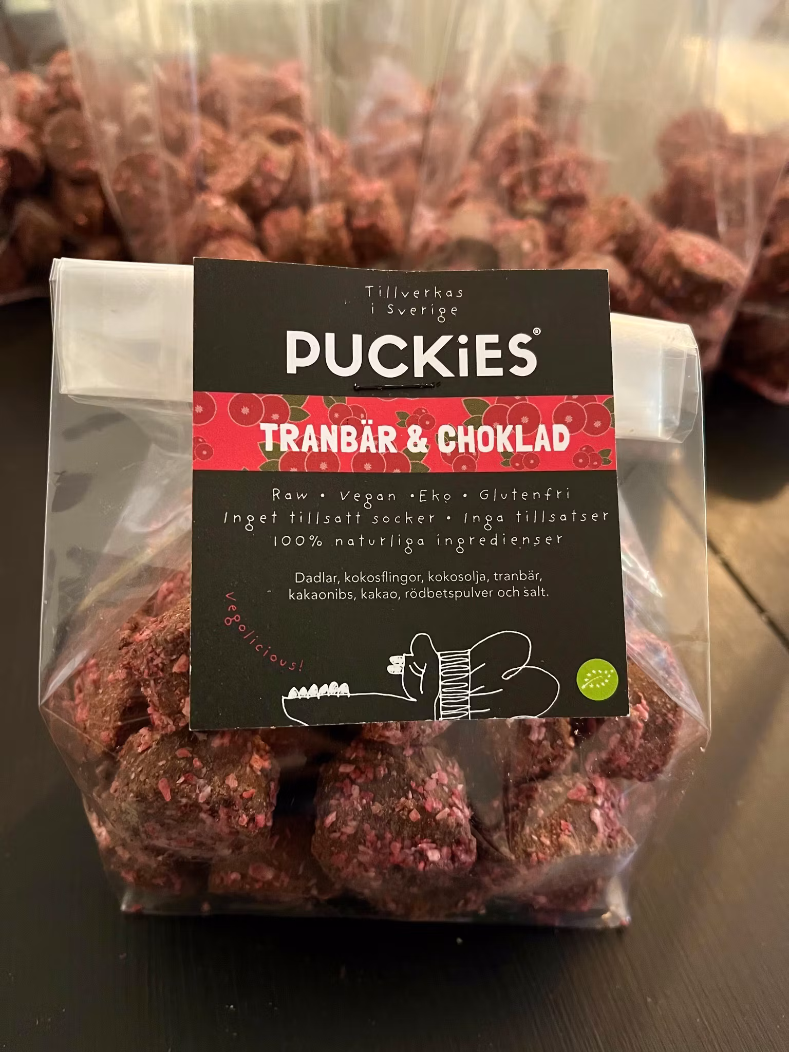 Fika-bites, Tranbär/Choklad 40 x 8g, EKO