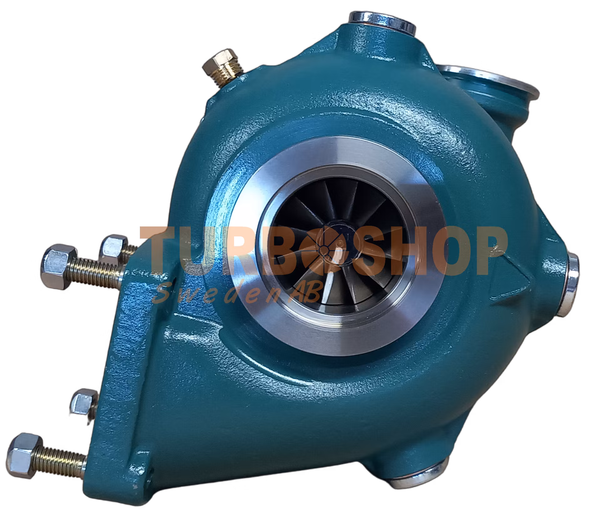 Volvo Penta komplett byteskit Billet upgrade AD41B mfl  OEM : 838697, 860918, 3802061 / 53269886290 RF Hylsa, Billet, Rostfritt avgasknä, avgasklämma & packningssats ( Storsäljare )