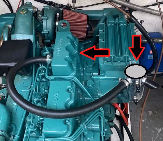 Air-kit "STAGE II" Volvo Penta 31-41 A-B motorerna ( Catch tank ingår )