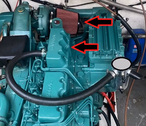 Air-kit "STAGE III" Volvo Penta 31-41 A-B motorerna ( Med luftfilter )