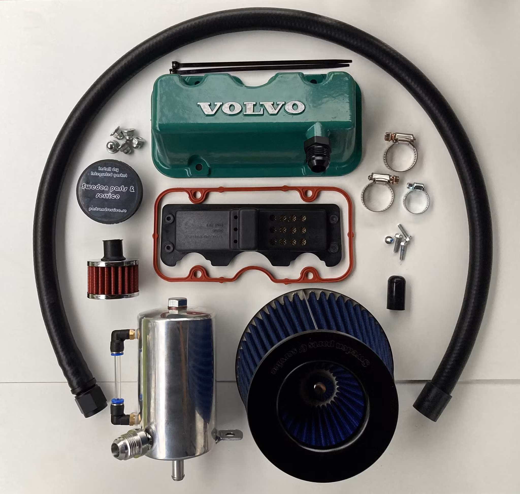 Air-kit "STAGE IIII" Volvo Penta 31-41 A-B motorerna ( inkl catch tank + luftfilter )