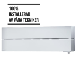 Luftvärmepump Mitsubishi Electric Hero LN35 Vit. Komplett med installation