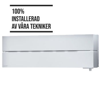Luftvärmepump Mitsubishi Electric Hero LN25 Vit komplett