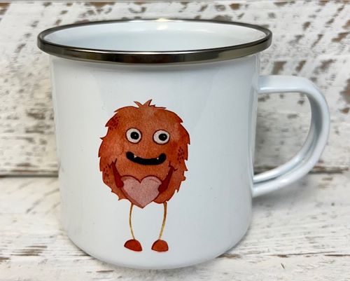 Monstermugg med hjärta