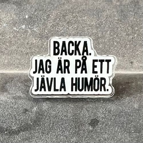 Pin - Backa