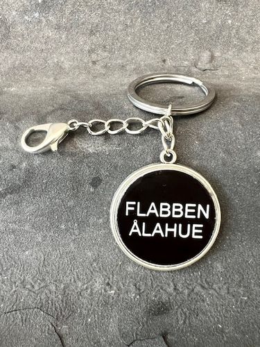 Nyckelring med text 3 cm