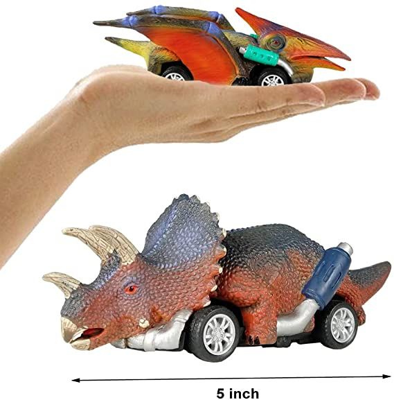 Dinosaurie Bilar Pull Back (3 -6 Pack)