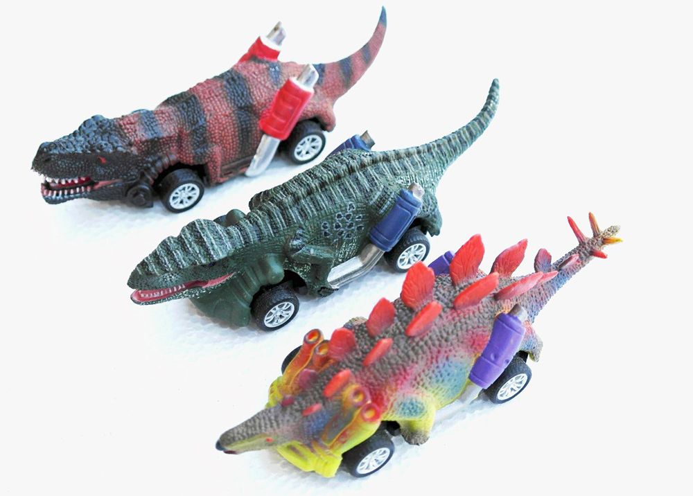 Dinosaurie Bilar Pull Back (3 -6 Pack)