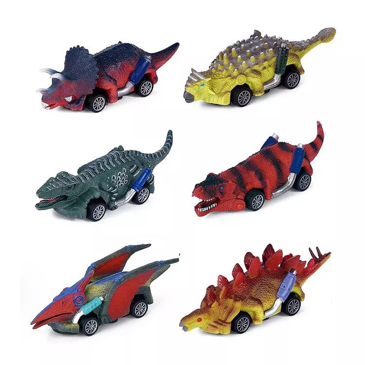 Dinosaurie Bilar Pull Back (3 -6 Pack)