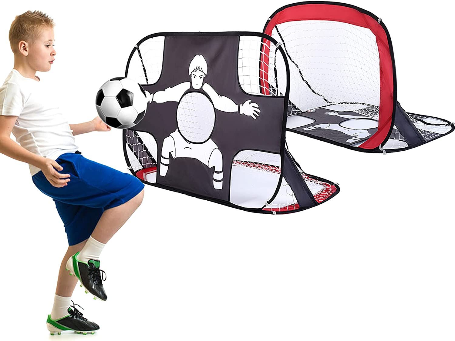 Fotbollsmål Pop Up Inne + Ute + Innebandy