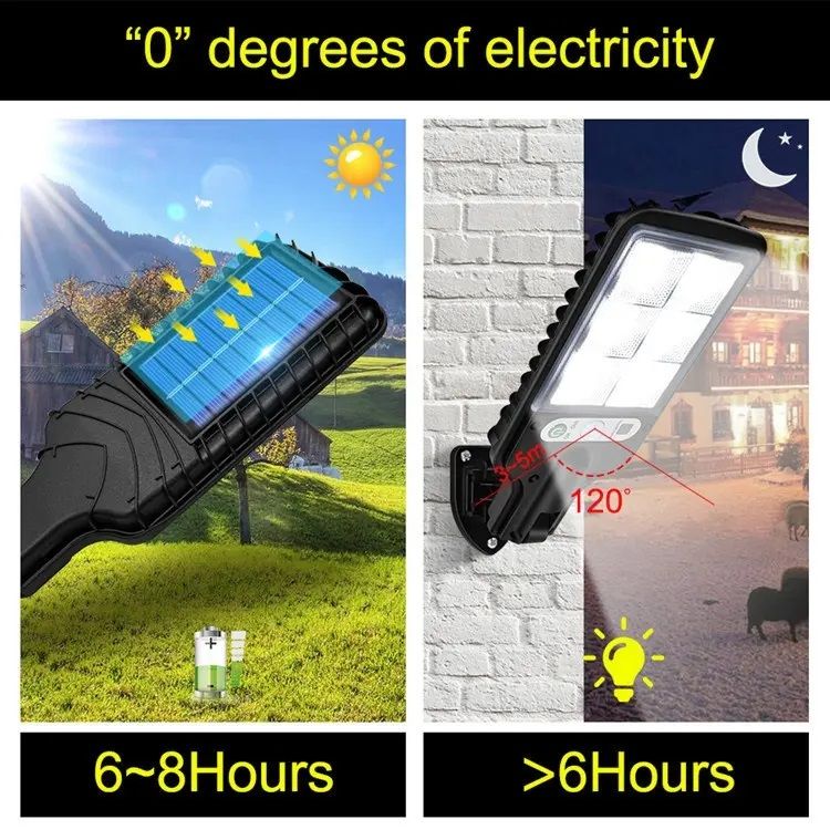 Solceller - Rörelsesensor - 50 W - ( 2- 4 st )
