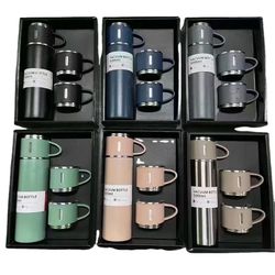 Termos - 3 Muggar - 500 ml - Olika Färger -
