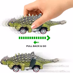 Dinosaurie Bilar Pull Back (3 - 6 Pack)