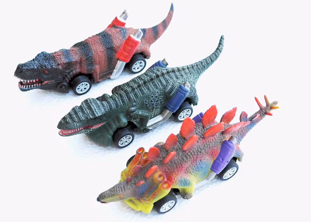 Dinosaurie Bilar Pull Back (3 - 6 Pack)