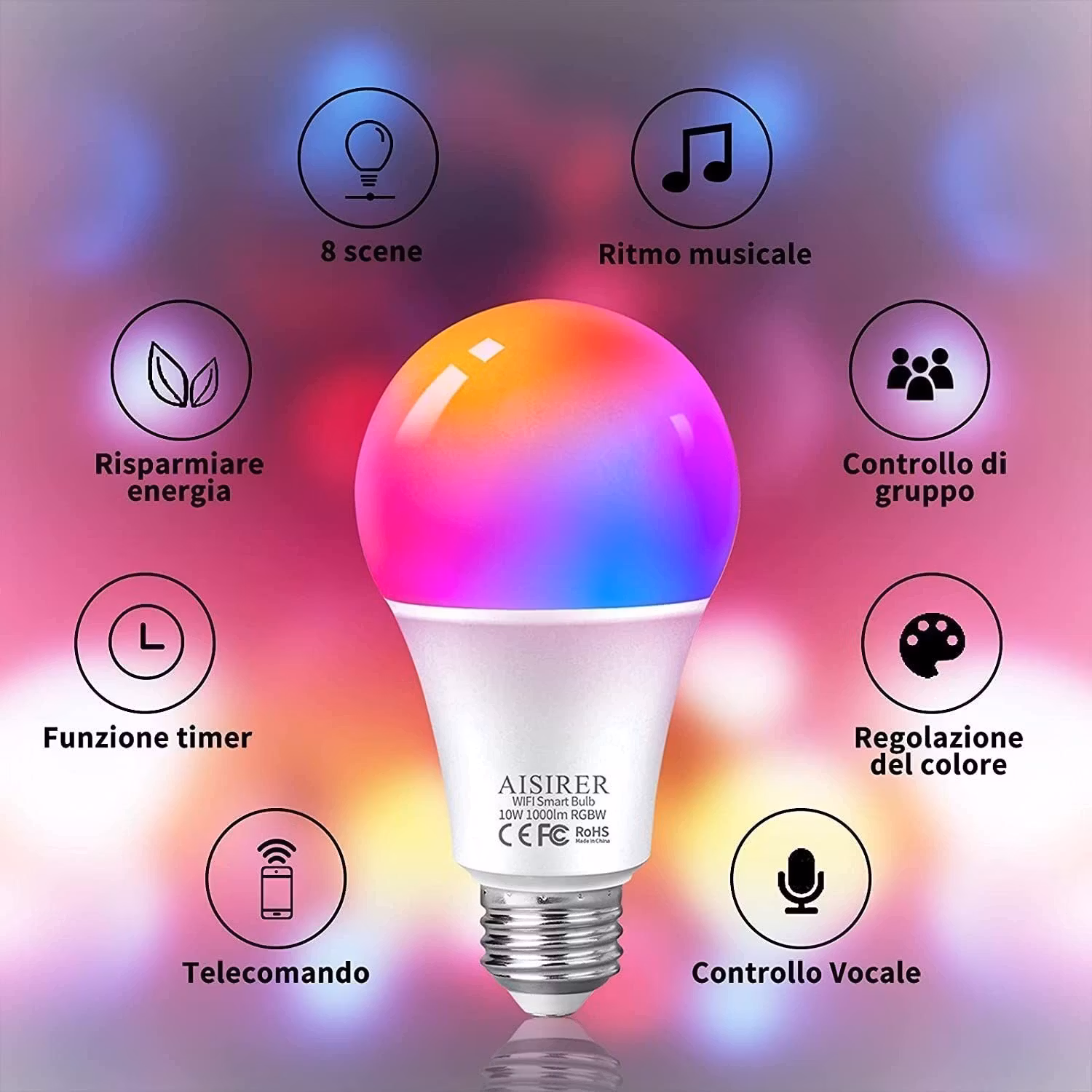 Smart Glödlampa LED (3 - Pack)